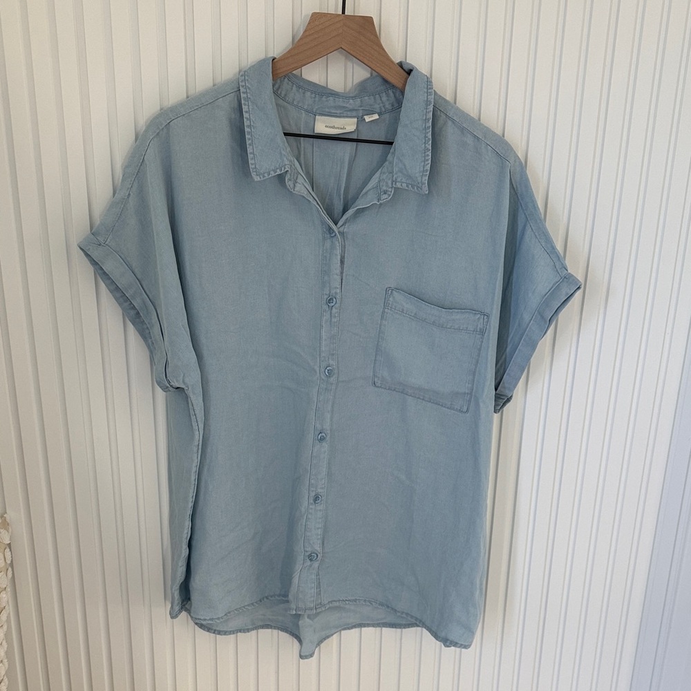 Light Blue Casual Men's Shirt